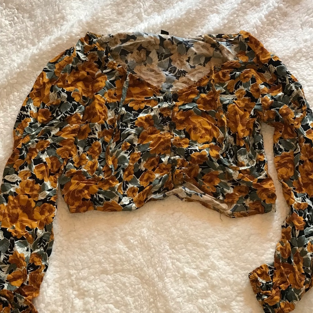 Button up crop top from wild fable